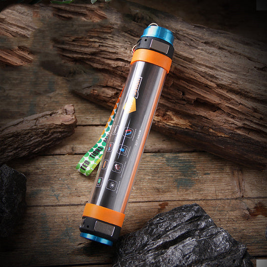 Camping flashlight orange from fitflow store