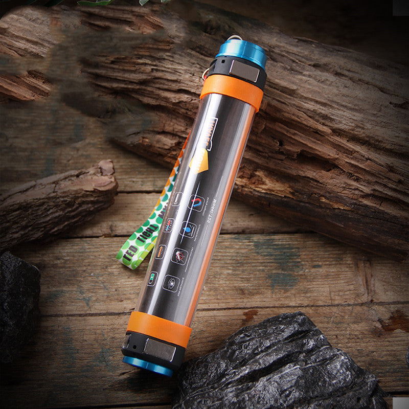 Camping flashlight orange from fitflow store