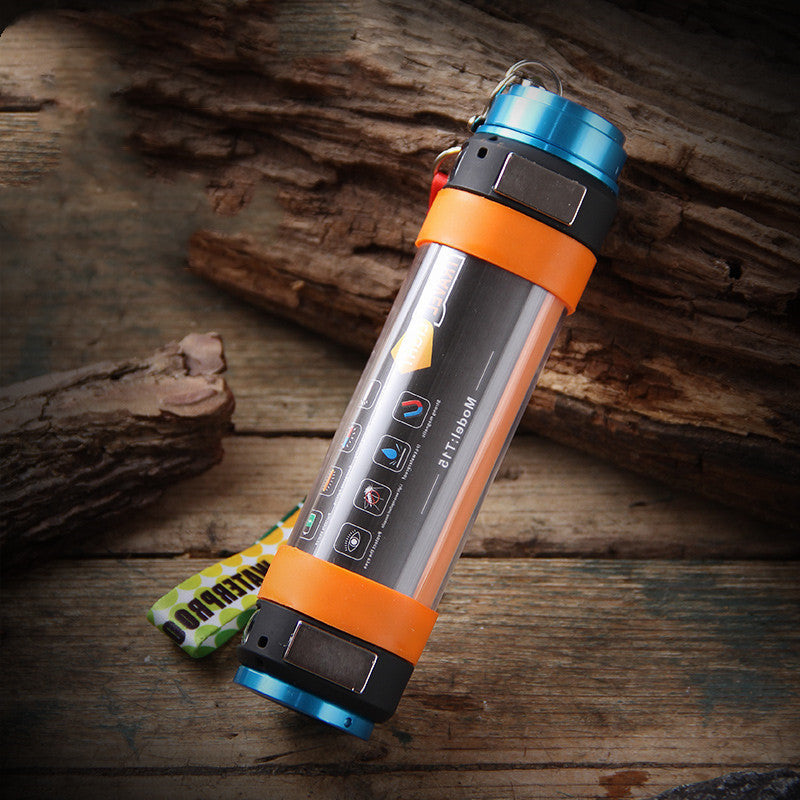 Camping flashlight orange from fitflow store