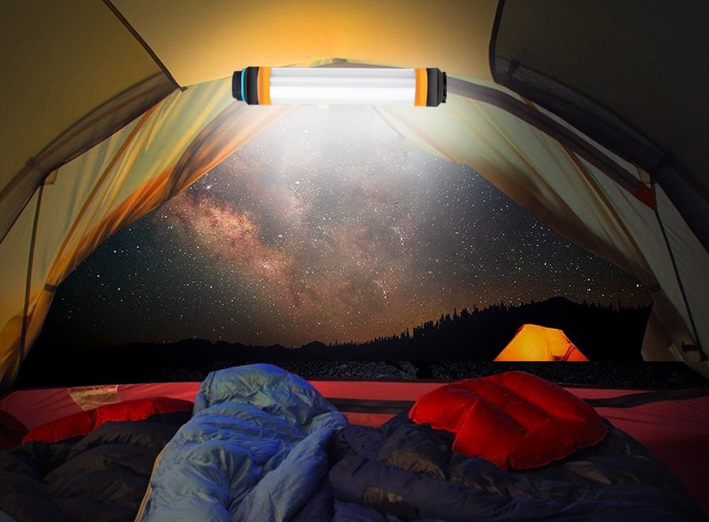 Camping flashlight orange from fitflow store